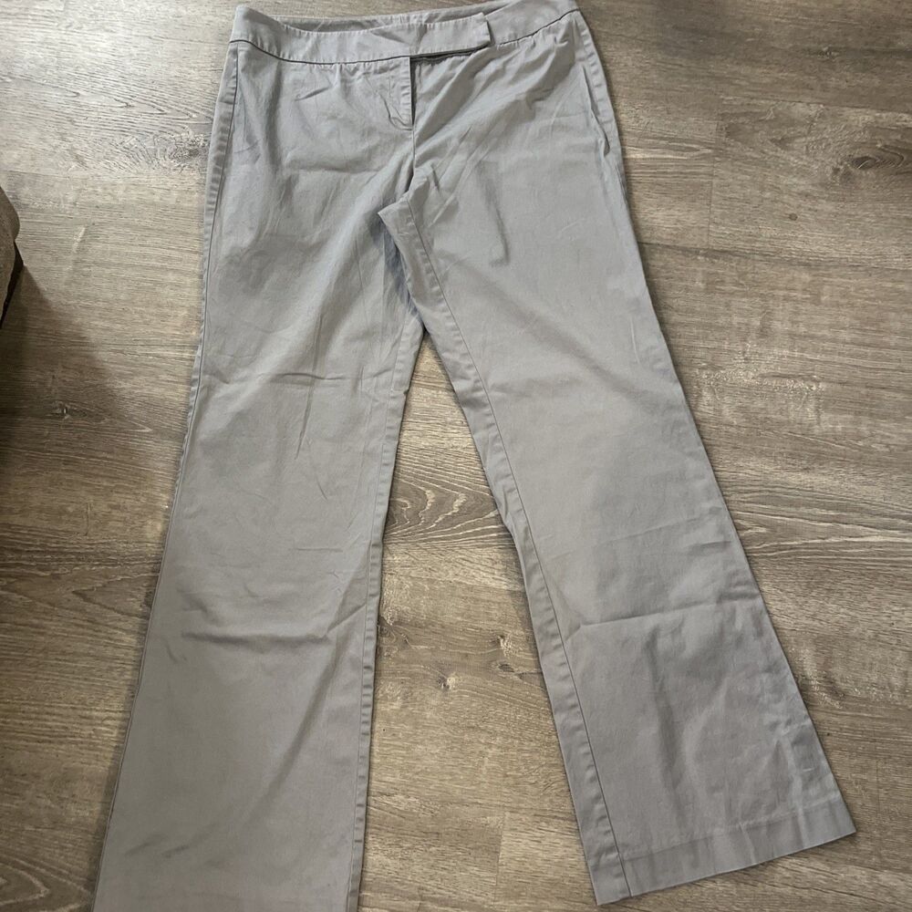 New York And Company Stretch Women’s Wide Leg Grey Dress Pants Size 12 Tall